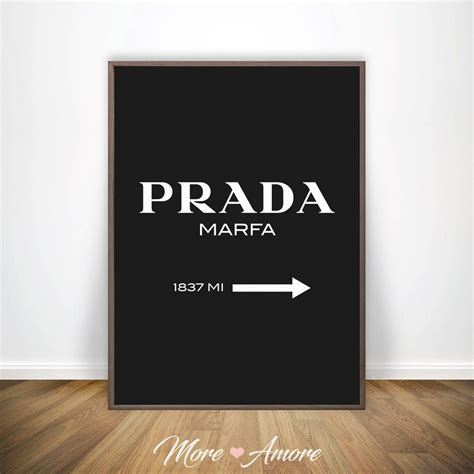 what is prada marfa poster|prada wall art prints.